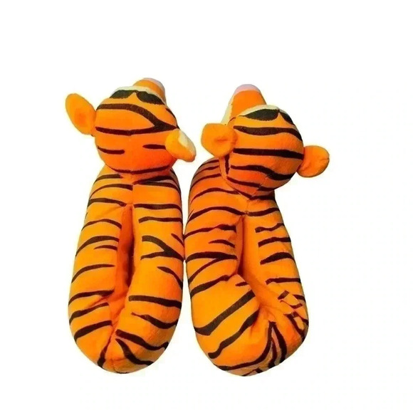 Disney Winnie The Pooh Tigger Plush Slippers Size Small (5-6)  Preowned - Picture 2 of 10